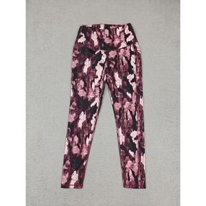 LegEnd Active Leggings‎ Womens Medium Pink Camo High Rise Crop Yoga Athletic